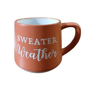 "Sweater‎ Weather" Orange Flurgen Coffee Tea Cocoa Mug Cup 18.47 fl. oz.